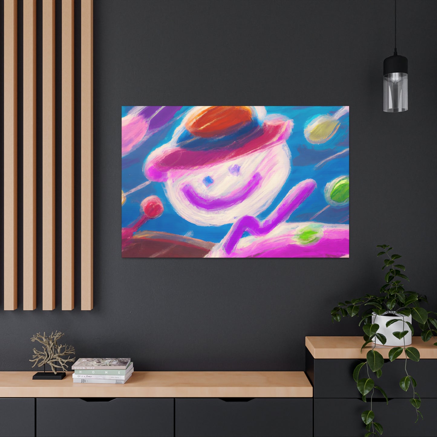 Clarence the Cloud - Digital Art Canvas