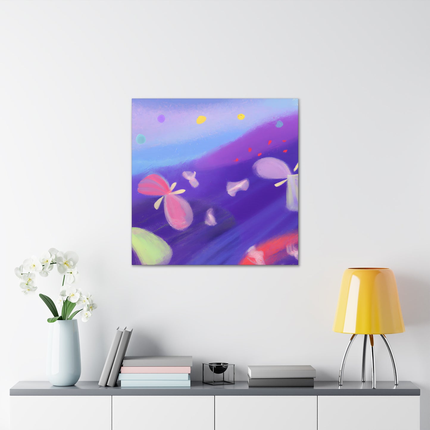 Christy the Circle Caterpillar - Digital Art Canvas