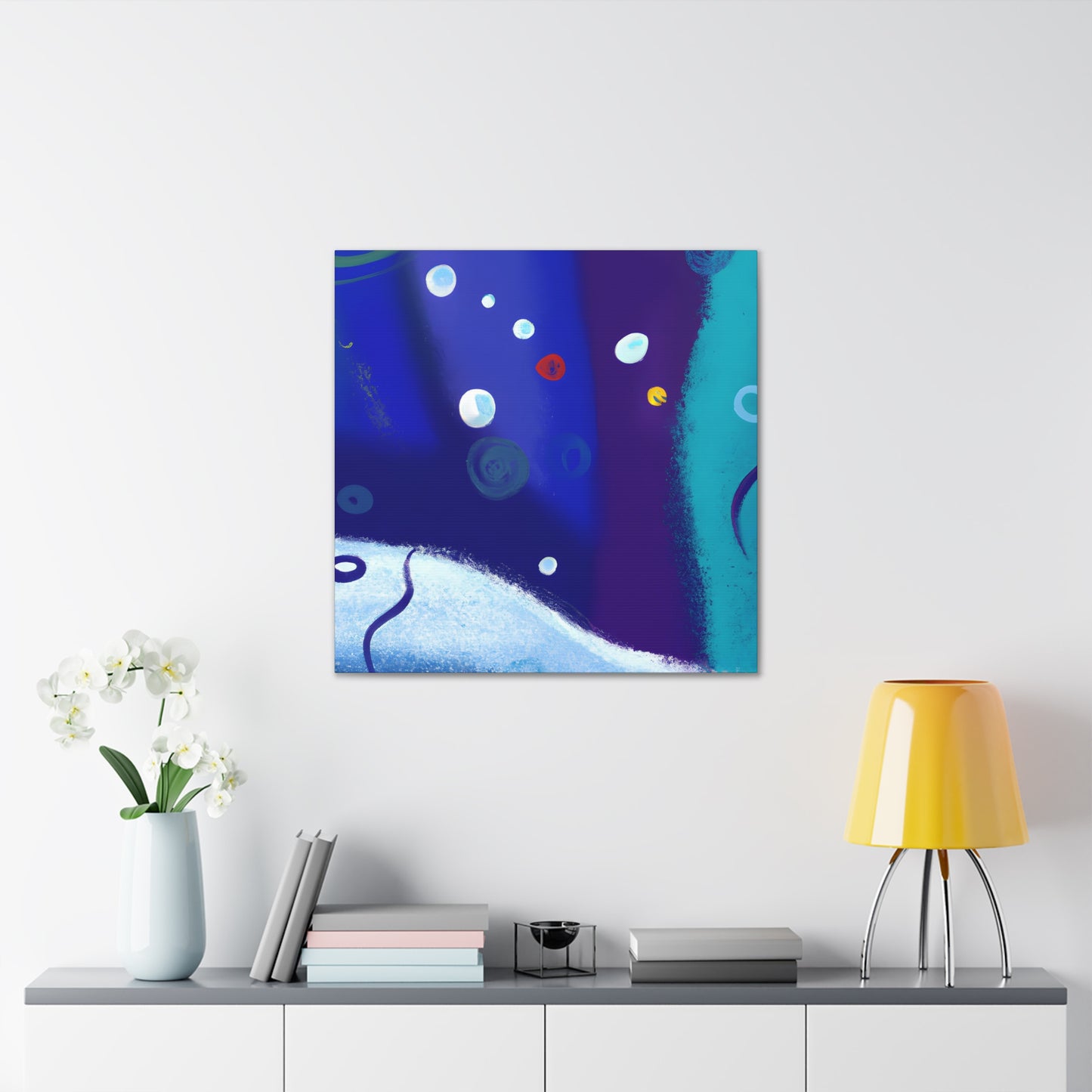 Henry the Happy Hippo - Digital Art Canvas