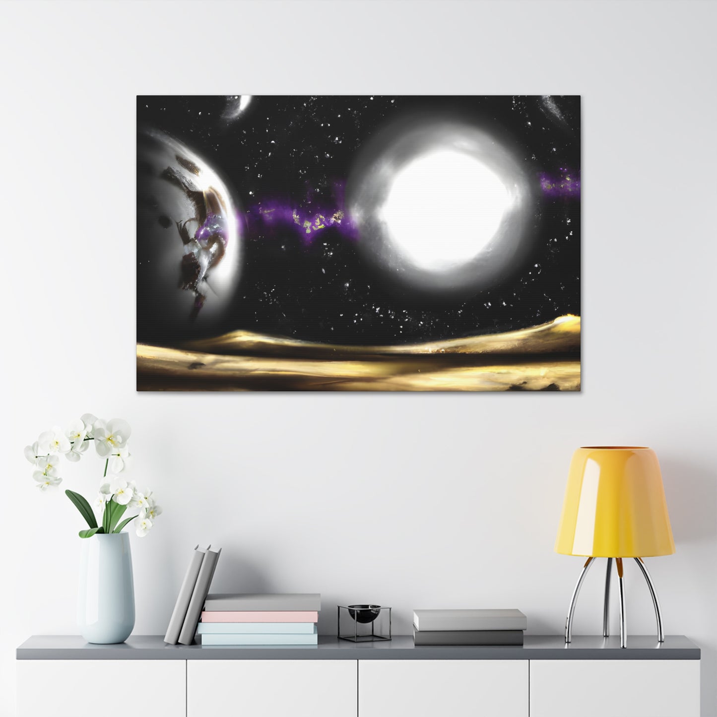 Cosmic Cometype - Digital Art Canvas