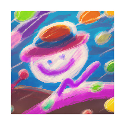 Clarence the Cloud - Digital Art Canvas