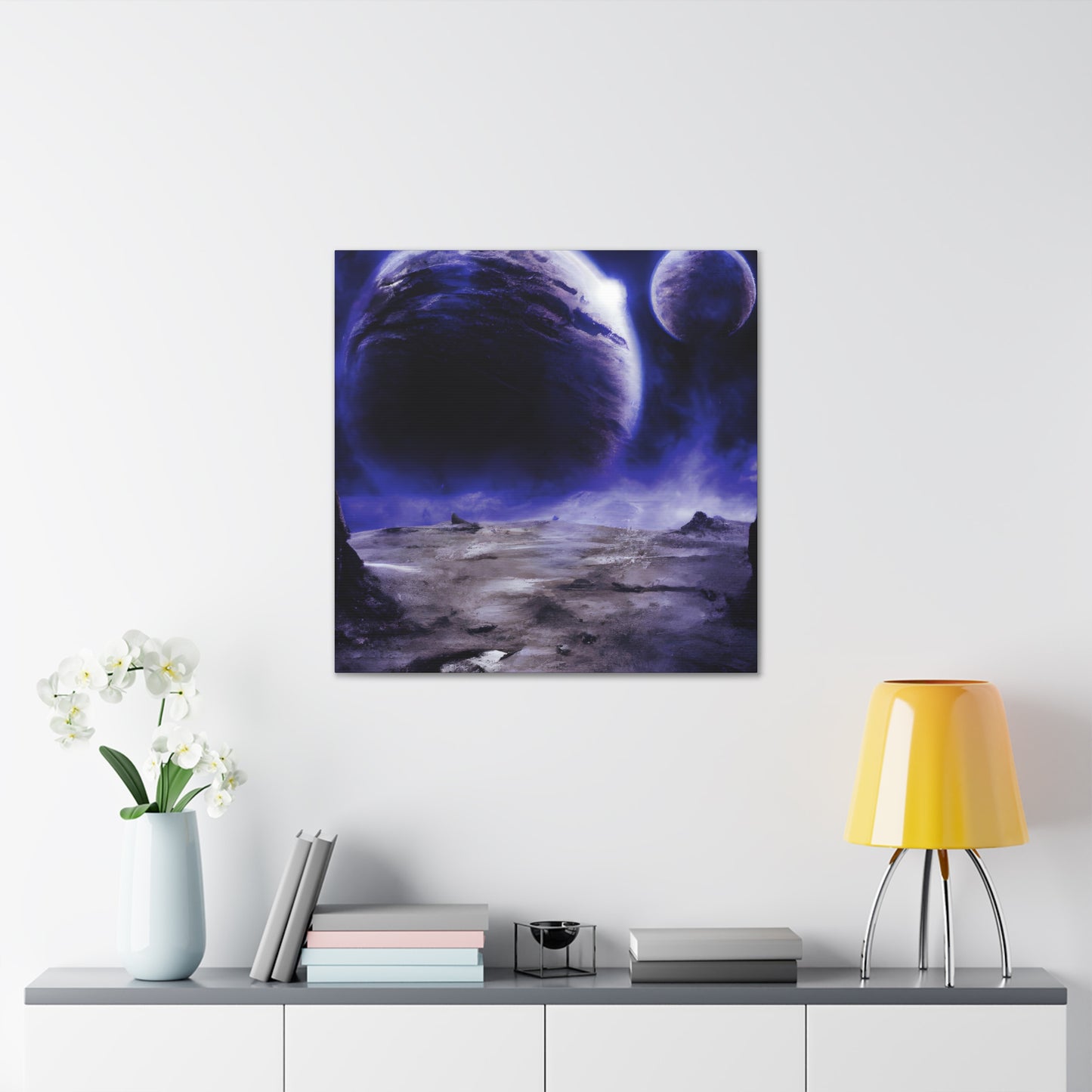 Cosmic Quasar Dragon - Digital Art Canvas