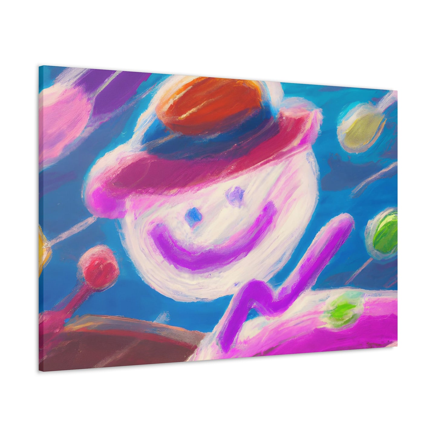 Clarence the Cloud - Digital Art Canvas