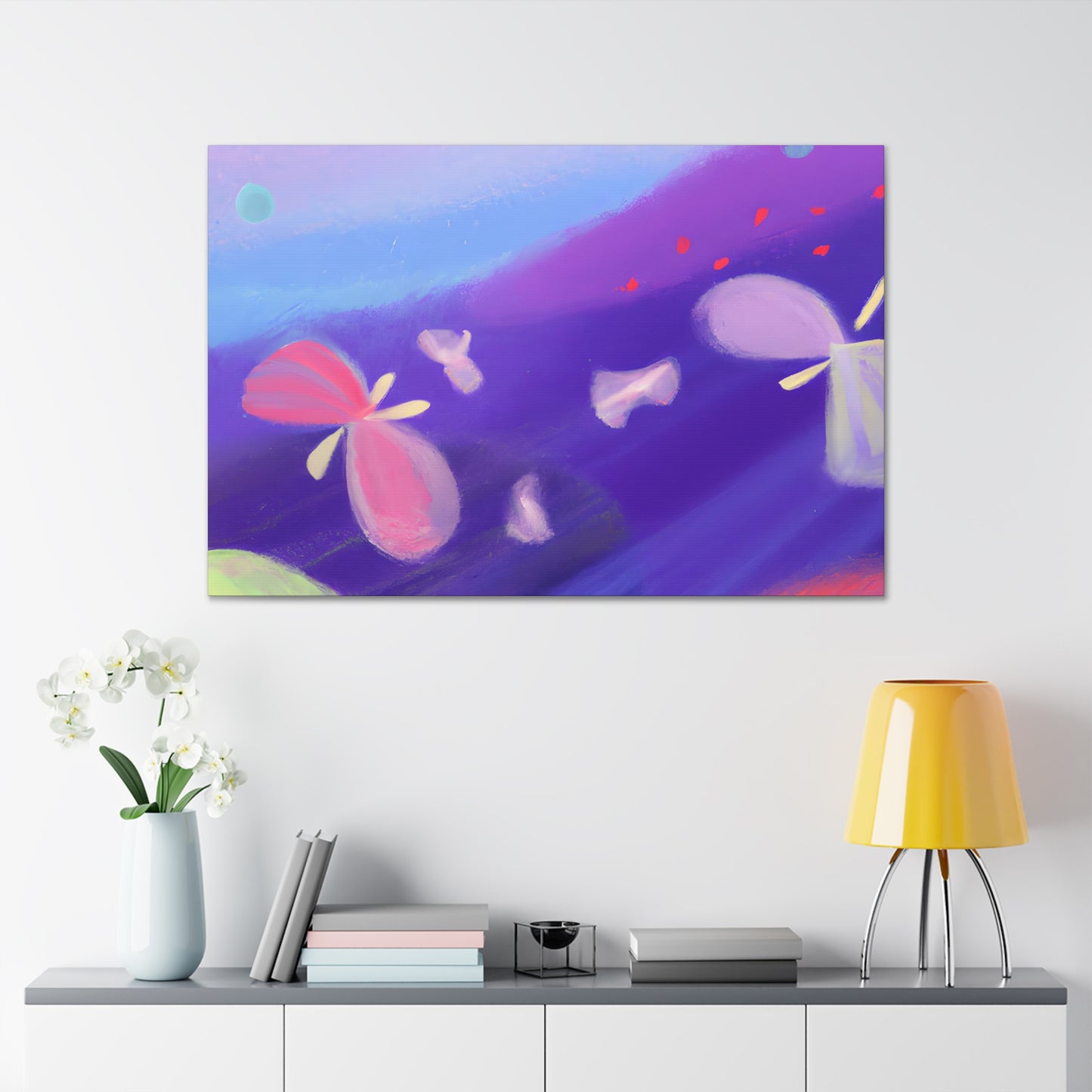 Christy the Circle Caterpillar - Digital Art Canvas